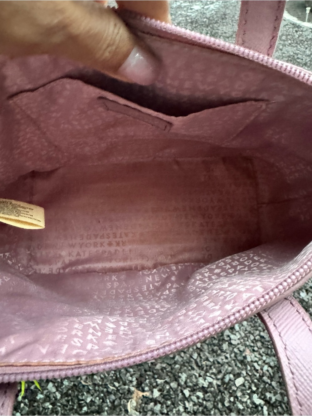 Kate Spade New York Pink Glitter Crossbody Satchel Small Tote Bag - Picture 9 of 12